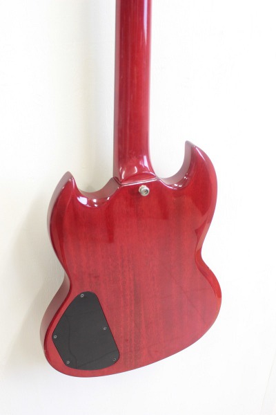 エピフォンのエレキギター（赤色）